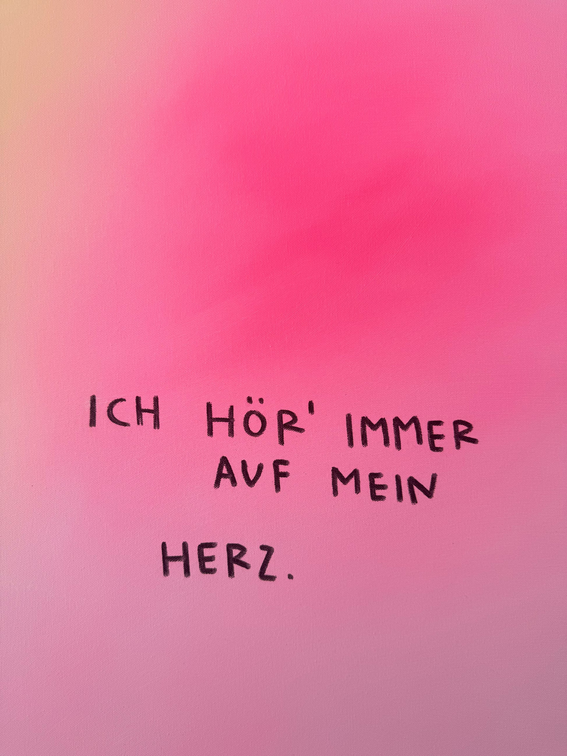ICH HÖR' IMMER AUF MEIN HERZ