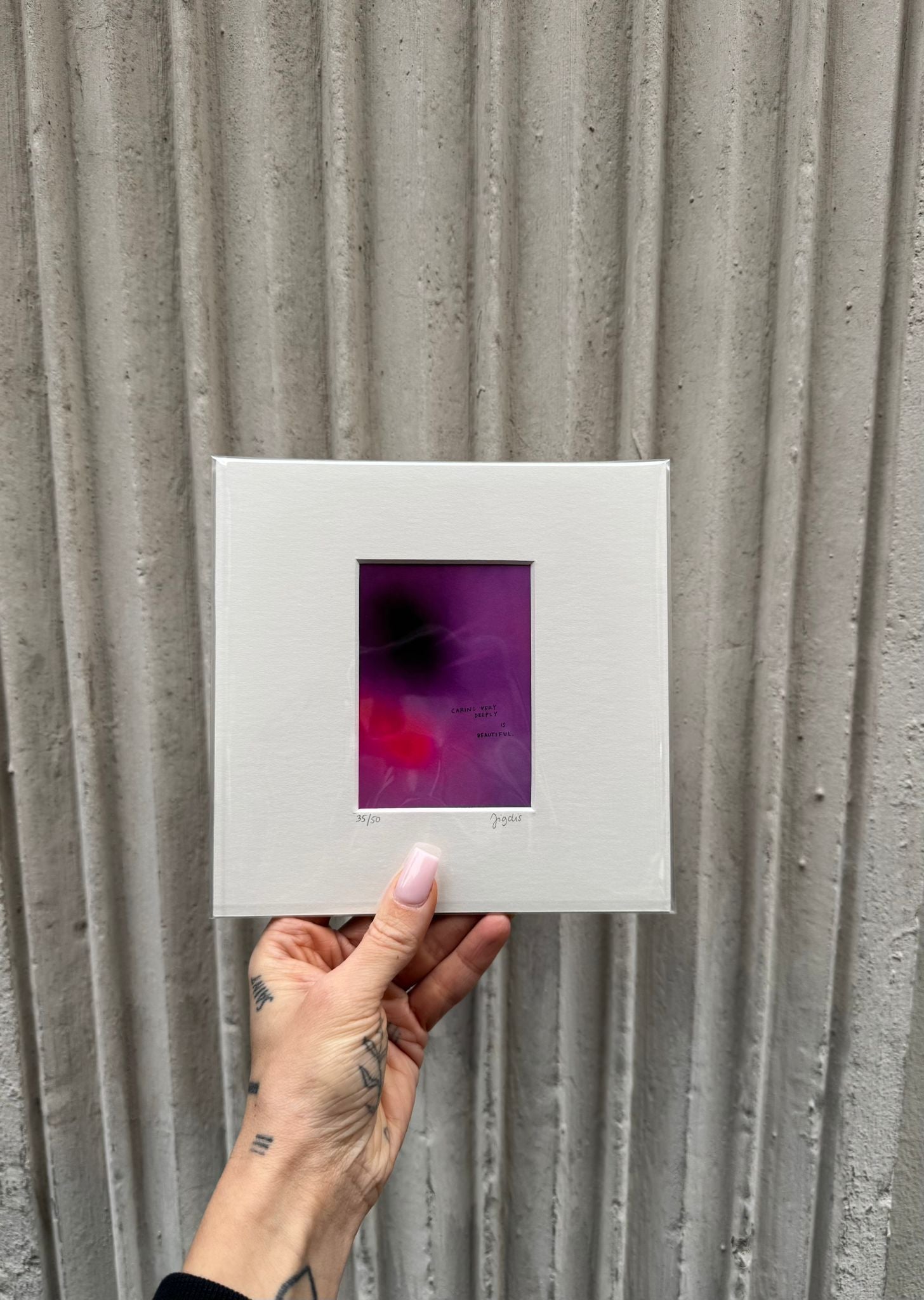Mini Sammelprint - CARING VERY DEEPLY IS BEAUTIFUL - Limitiert auf 50x Stück